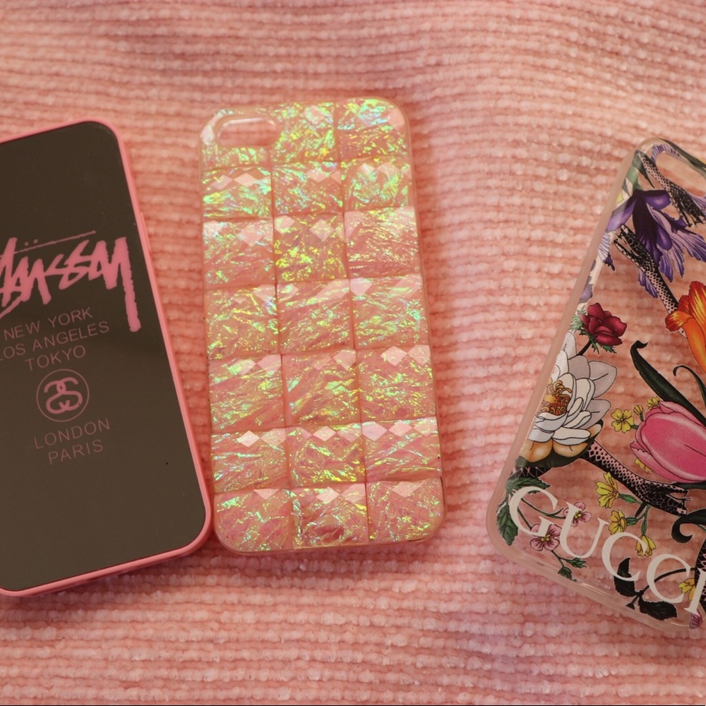 SUPER CUTE PHONE CASE TRIO💖 gucci & stüssy